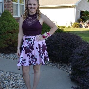 2 piece homecoming dress